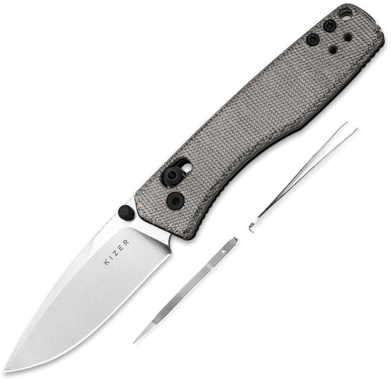 Kizer Aegis Clutch Lock Blk Mic Folding Knife [V3774A1]