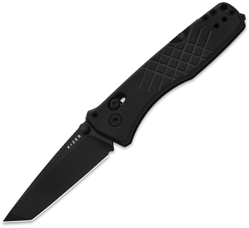 Kizer Aegis T Black G10 (3.21" Black PVD Coating AEB-L) Folding Knife [V3774CTA1] - product view 4