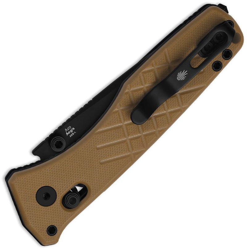 Kizer Aegis T Clutch Lock Tan Folding Knife [V3774CTA3]