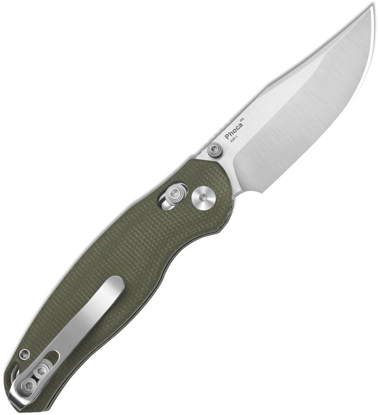 Kizer Phoca CC Clutch Lock Grn Mic Folding Knife [V3780A1]