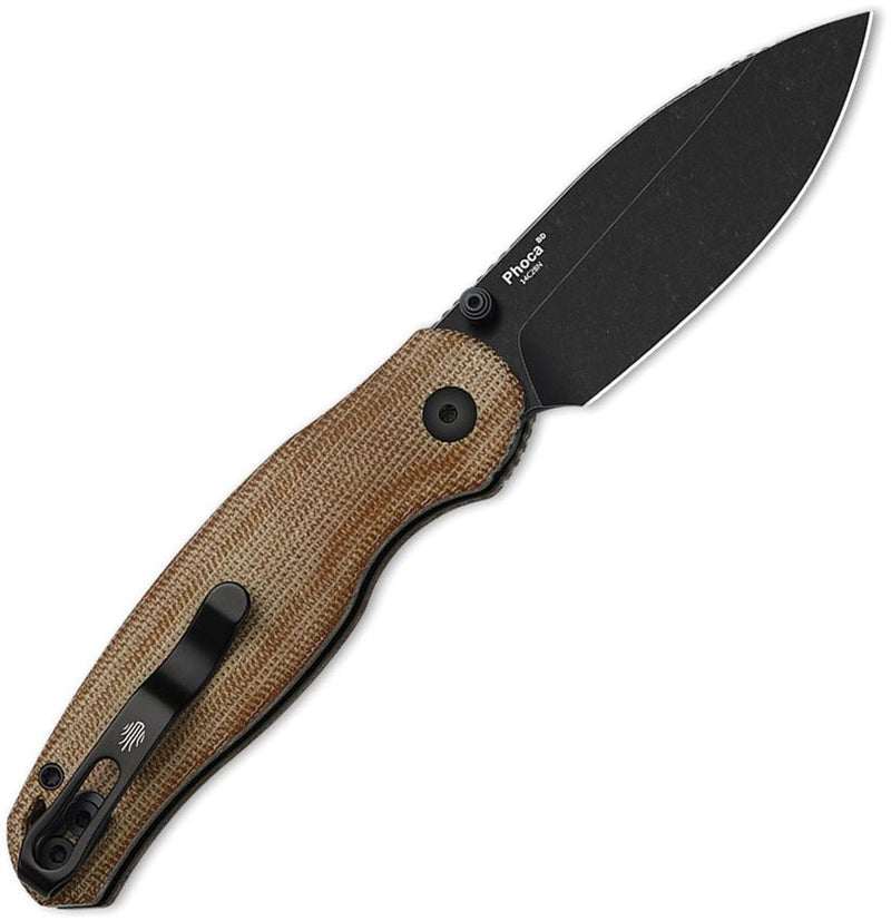 Kizer Phoca BD Button Linerlock Brn Folding Knife [V3781BDA1]