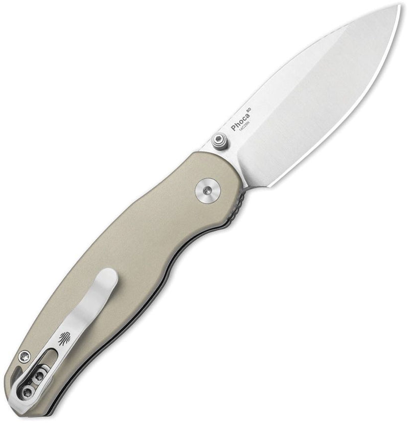 Kizer Phoca BD Button Linerlock Alm Folding Knife [V3781BDA2]