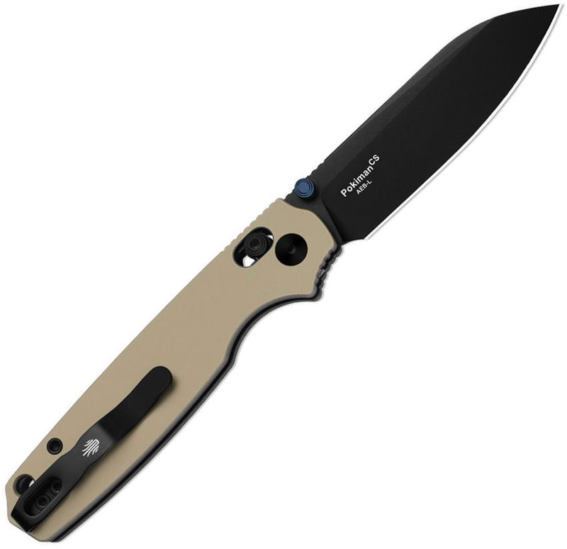 Kizer Pokiman Clutch Lock Tan Folding Knife [V3789A6]