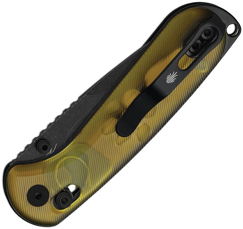 Kizer Buddy II Clutch Lock Amber PEI Folding Knife [V3790A1]