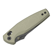 Kizer Khamsin Sand Aluminum (3.09" Gray PVD Coating & Stonewashed Nitro-V) Folding Knife [V3791A1] - product view 6
