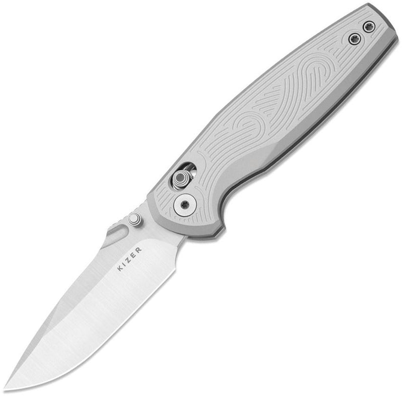 Kizer Khamsin Clutch Lock Gray Folding Knife [V3791A3]