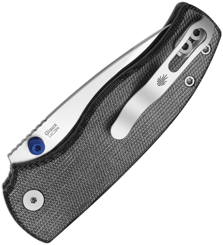 Kizer Glaux Button Linerlock Blk Folding Knife [V3801A1]