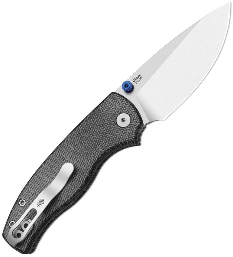 Kizer Glaux Button Linerlock Blk Folding Knife [V3801A1]