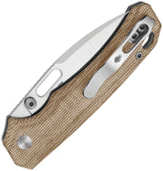 Kizer Outposter Brown Norplex UltreX™ Micarta Nitro-V Folding Knife [V3802BDA1] - product view 2