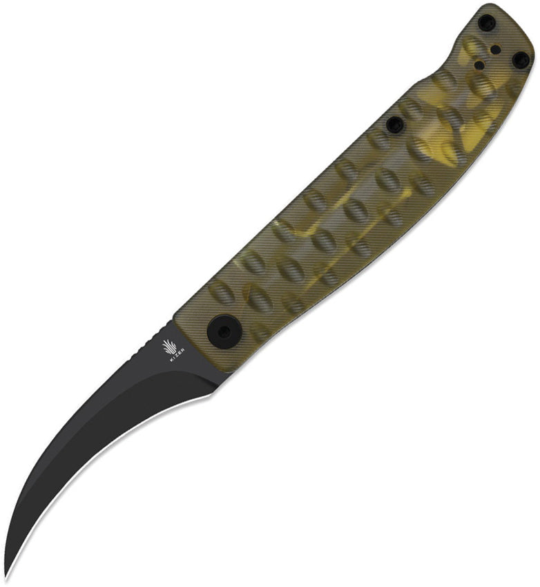 Kizer Kiwami Yellow PEI (2.66" Black PVD Coating BD1N) Folding Knife [V3809SH2] - product view 1