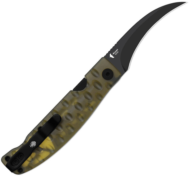 Kizer Kiwami Yellow PEI (2.66" Black PVD Coating BD1N) Folding Knife [V3809SH2] - product view 3