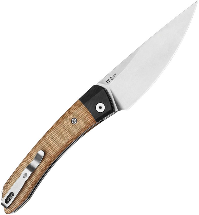 Kizer Momo Linerlock Micarta Folding Knife [V4663A2]