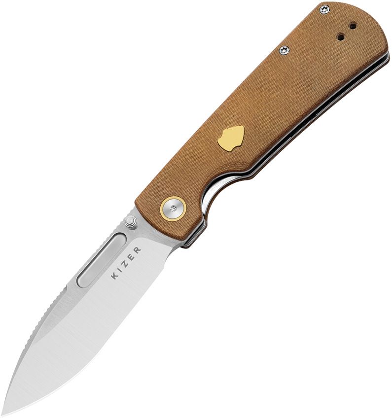 Kizer Retro Linerlock Micarta Folding Knife [V4726A1]