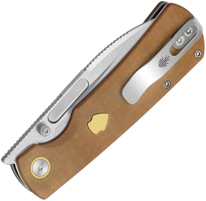 Kizer Retro Linerlock Micarta Folding Knife [V4726A1]