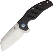 Kizer Sheepdog C01C XL Black and Gray Carbon Fiber (3.94" Satin finish 154CM) Folding Knife [V5488C3] - product view 1