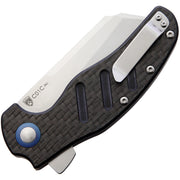 Kizer Sheepdog C01C XL Black and Gray Carbon Fiber (3.94" Satin finish 154CM) Folding Knife [V5488C3] - product view 2