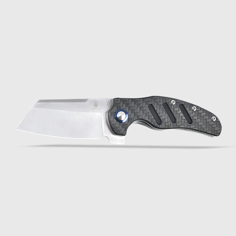 Kizer Sheepdog C01C XL Black and Gray Carbon Fiber (3.94" Satin finish 154CM) Folding Knife [V5488C3] - product view 3