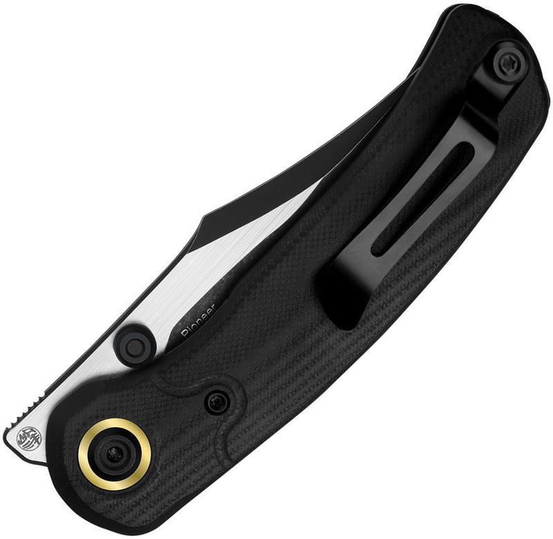 Kizer Pioneer Linerlock Black G10 Folding Knife [ZX-FK03M1]
