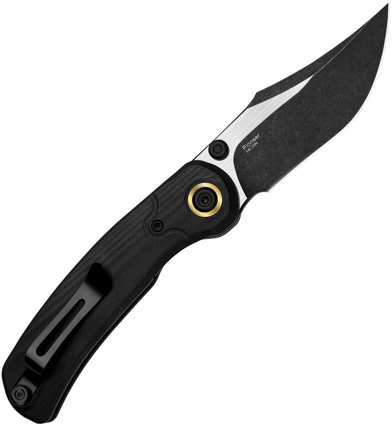 Kizer Pioneer Linerlock Black G10 Folding Knife [ZX-FK03M1]