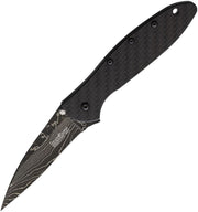 Kershaw Leek Linerlock A/O CF Damascus [1660CFDAM]