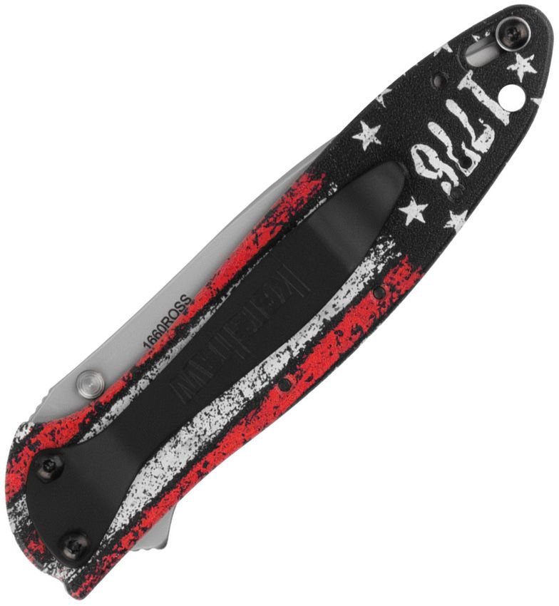 Kershaw Leek Linerlock A/O 1776 Flag [1660ROSS]