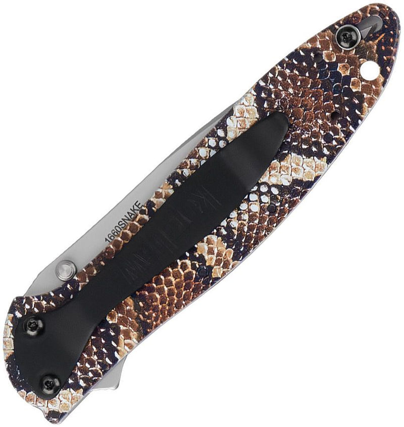 Kershaw Leek Linerlock A/O Snake Skin [1660SNAKE]