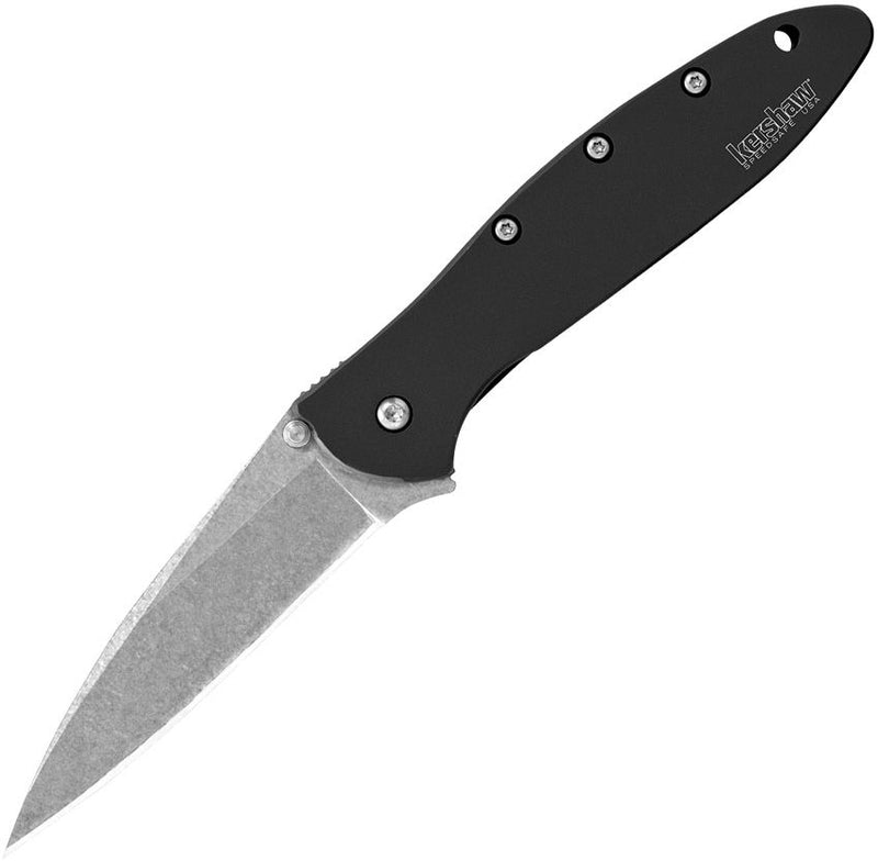 Kershaw Leek Linerlock A/O Black SW [1660SWBLK]