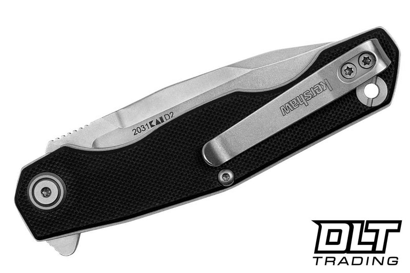 Kershaw Inception Black G-10 (3.25" Stonewashed D2) Folding Knife [2031] - product view 4