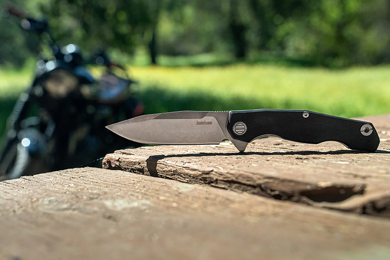 Kershaw Inception Black G-10 (3.25" Stonewashed D2) Folding Knife [2031] - product view 5