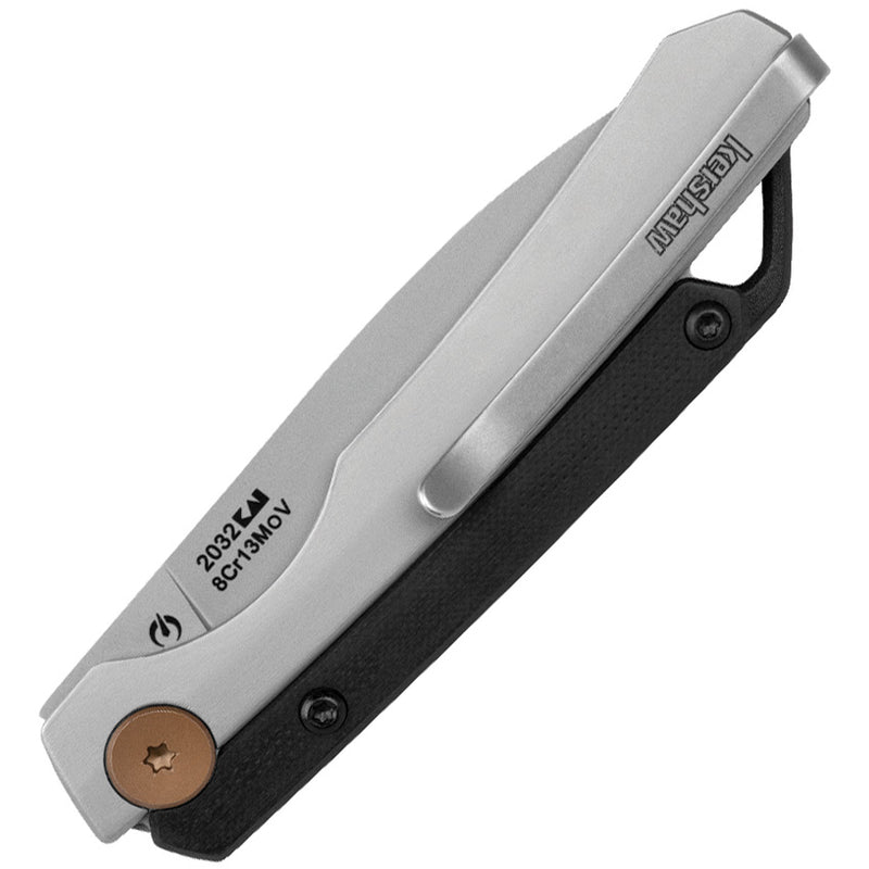 Kershaw Esteem Folder G-10 - Stainless Steel (2.5" Bead Blasted 8Cr13MoV) Folding Knife [2032] - product view 2