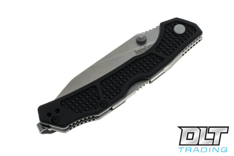 Kershaw Cargo Lockback Black Glass Filled Nylon (3.20" Stonewash D2) Folding Knife [2033] - product view 7