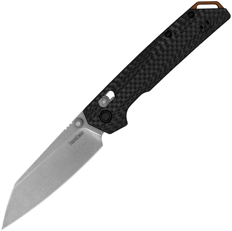 Kershaw Iridium DuraLock CF M390 Carbon Fiber (3.4" Stonewash M390) Folding Knife [ 2038RCF] - product view 1