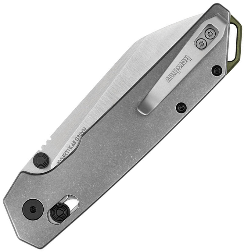 Kershaw Iridium DuraLock Ti M390 Titanium (3.4" Stonewash S35VN) Folding Knife [ 2038RTI] - product view 2