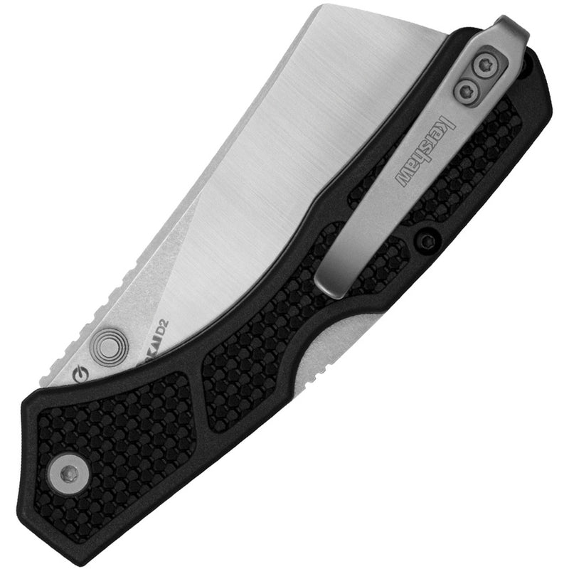 Kershaw Hatch Lockback Black Black Glass-filled nylon (3.15" Two-Tone D2) Folding Knife [2043] - product view 2