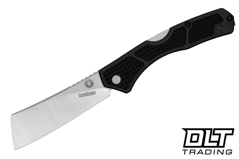 Kershaw Hatch Lockback Black Black Glass-filled nylon (3.15" Two-Tone D2) Folding Knife [2043] - product view 3