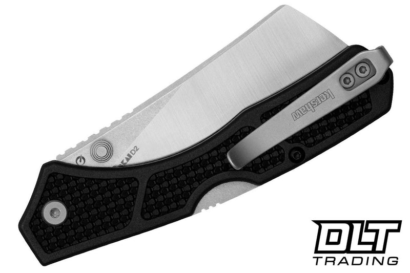 Kershaw Hatch Lockback Black Black Glass-filled nylon (3.15" Two-Tone D2) Folding Knife [2043] - product view 4