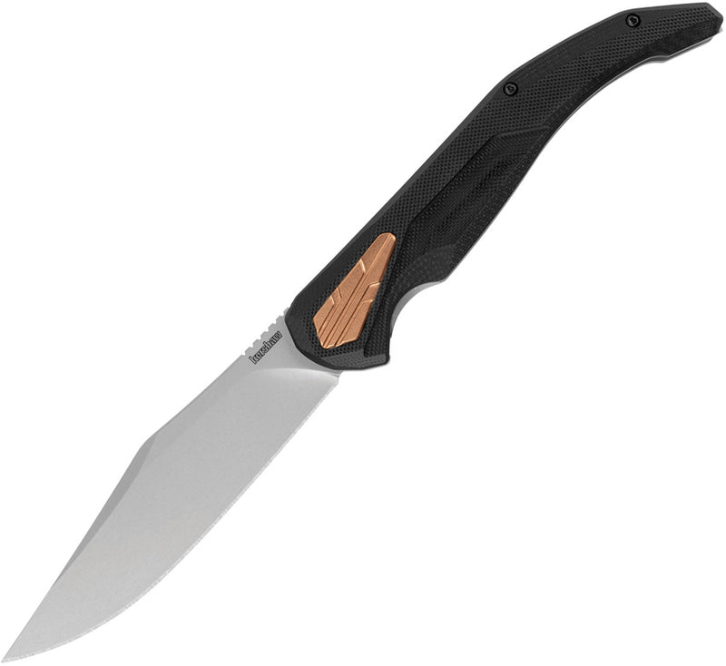 Kershaw Strata Black G-10 (4.5" Bead Blasted D2) Folding Knife [2076] - product view 1
