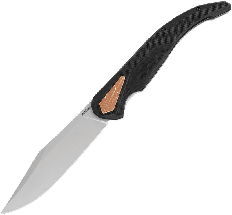 Kershaw Strata XL Black G-10 (5.4" Bead Blasted D2) Folding Knife [2077] - product view 1