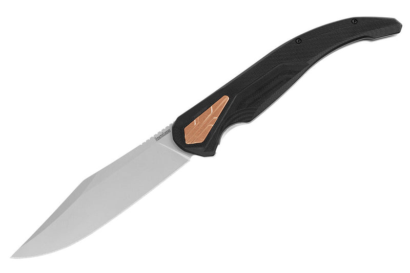 Kershaw Strata XL Black G-10 (5.4" Bead Blasted D2) Folding Knife [2077] - product view 4