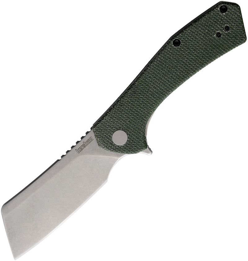 Kershaw Static Green Micarta (3.00" D2 tool steel) Folding Knife [3445MCG] - product view 1