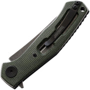 Kershaw Concierge Green Micarta (3.25" D2 tool steel) Folding Knife [4020MIG] - product view 2