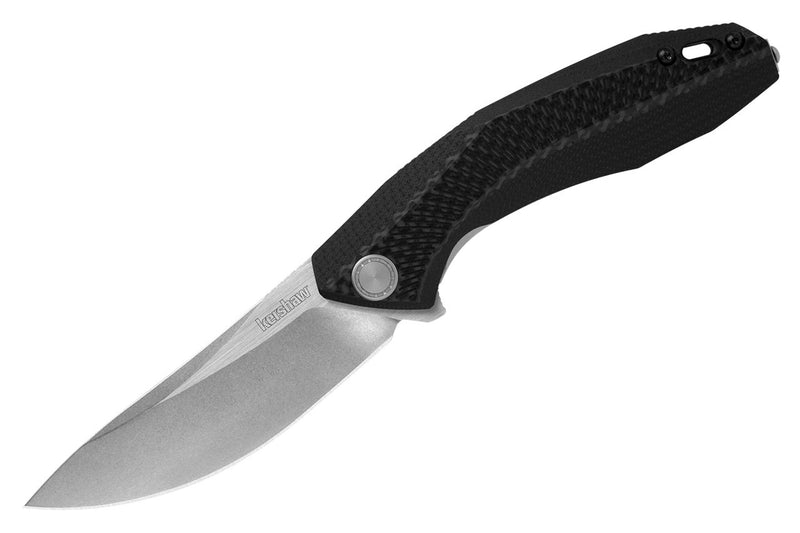 Kershaw Tumbler Sub Black G-10 & Carbon Fiber (3.25" Stonewashed D2) Folding Knife [4038] - product view 3