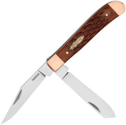 Kershaw Gadsden Brown Jigged Bone D2 Two-Blade Slipjoint Folding Knife [4381BJB] - product view 1