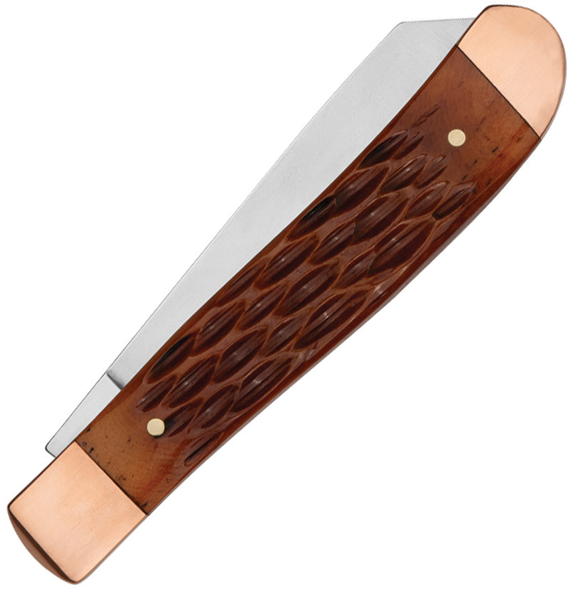Kershaw Gadsden Brown Jigged Bone D2 Two-Blade Slipjoint Folding Knife [4381BJB] - product view 2