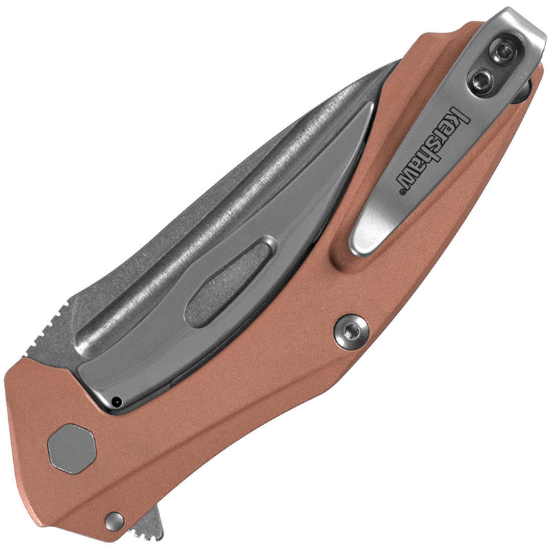 Kershaw Natrix Copper Sub Copper (2.75" Stonewashed D2) Folding Knife [7006CU] - product view 2