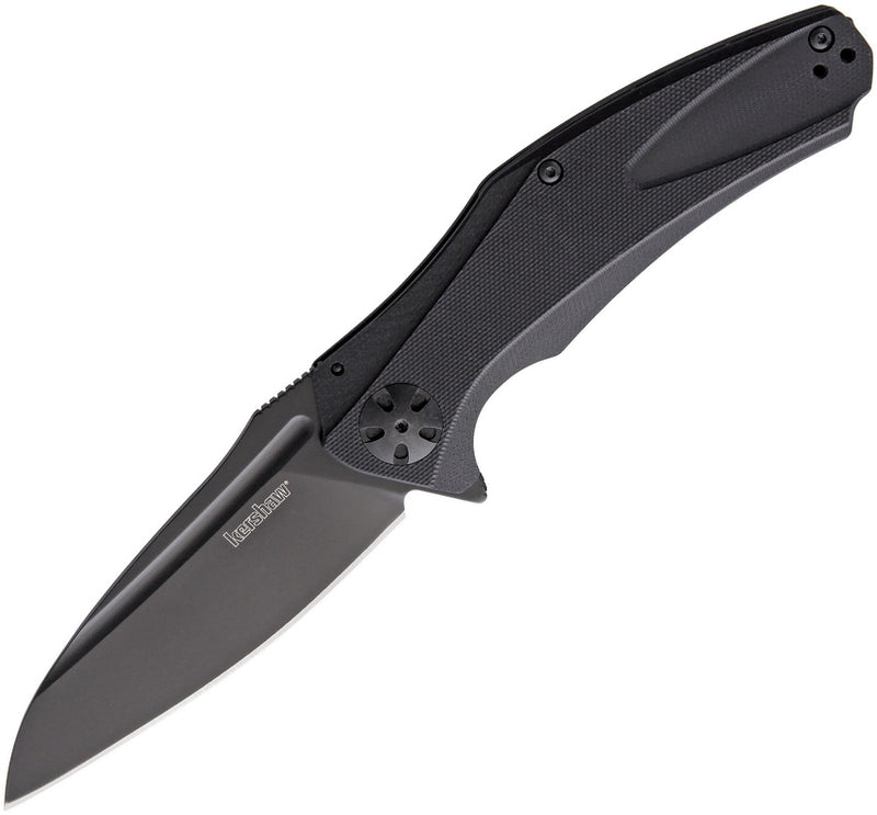 Kershaw Natrix XL Sub-Frame Lock Black Black G10 (3.75" Oxide coated 8Cr13MoV stainless) Folding Knife [7008BLK] - product view 1
