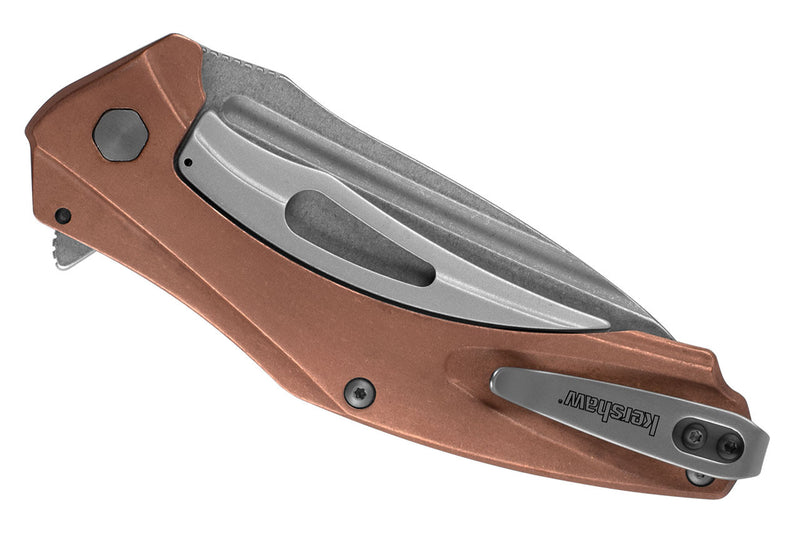 Kershaw Natrix XL Sub Copper (3.7" Stonewashed D2) Folding Knife [7008CU] - product view 4