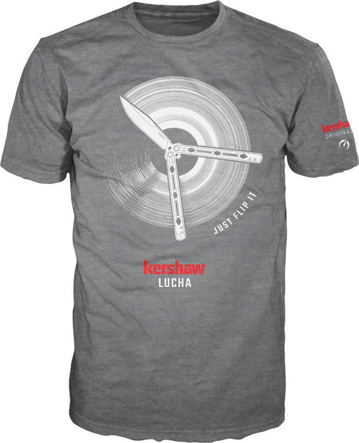 Kershaw Lucha Gray Cotton T-Shirt Small [SHIRTLUCHAS] - product view 1
