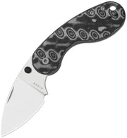 Kizer Microbe™ DSJ AirTi Black & White vortex pattern micarta 14C28N Folding Knife [V2742DSJA2] - product view 1