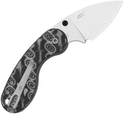 Kizer Microbe™ DSJ AirTi Black & White vortex pattern micarta 14C28N Folding Knife [V2742DSJA2] - product view 3